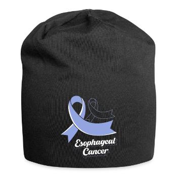 Cancer de l’œsophage Survivant du cancer de la chimiothérapie - Bonnet en jersey - noir - Devant