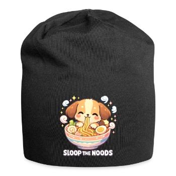 Ramen Kawaii Dog - Bonnet en jersey - noir - Devant