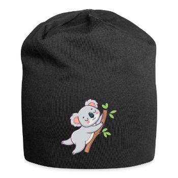 Koala câlin sur branche pastel - Bonnet en jersey - noir - Devant