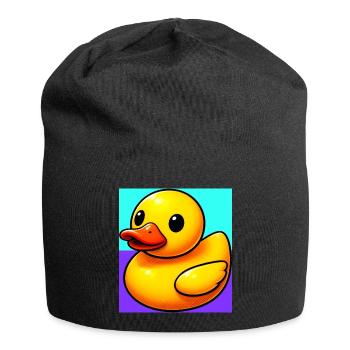 Ente Ente Ente Ente Ente - Jersey-Beanie - Schwarz - Vorne
