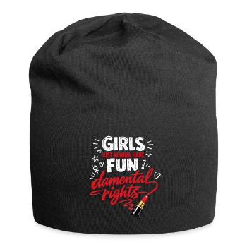 Fund-damental Rights – Strong Women's Statement - Jersey Beanie - black - Front