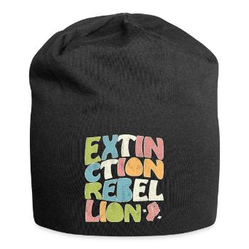 Extinction Rebellion rétro - Bonnet en jersey - noir - Devant