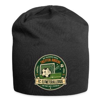 FC Elfmeterallergie - Jersey-Beanie - Schwarz - Vorne