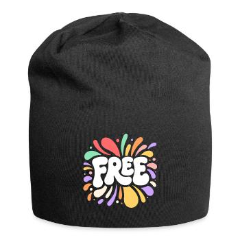 FREE multi-coloured glow - Jersey Beanie - black - Front