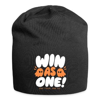 Gagner en tant qu’équipe de jeu unique - Bonnet en jersey - noir - Devant