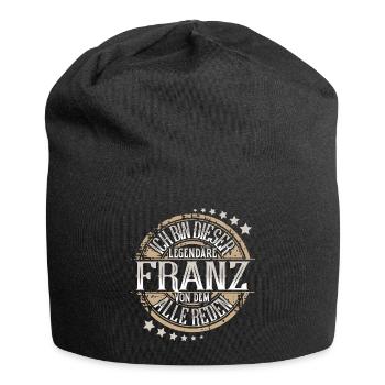 Franz - Jersey-Beanie - Schwarz - Vorne
