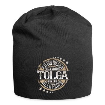 Tolga - Jersey-Beanie - Schwarz - Vorne
