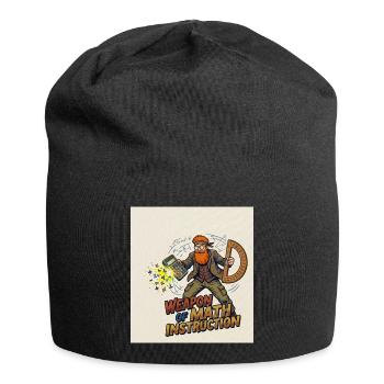 Waffe des Mathematikunterrichts - Jersey-Beanie - Schwarz - Vorne