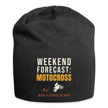 Weekend Forecast Motocross Chance Of Mud - Jersey Beanie - black - Front