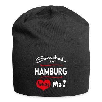 Hamburg Stadt Urban T-Shirt City Heimatliebe Town - Jersey Beanie - black - Front