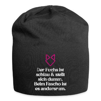 ZEICHEN SETZEN GEGEN RECHTS (Vintage) FCK NZS - Jersey-Beanie - Schwarz - Vorne