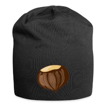 Kastanie Tshirt ungewöhnlich Humor - Jersey-Beanie - Schwarz - Vorne