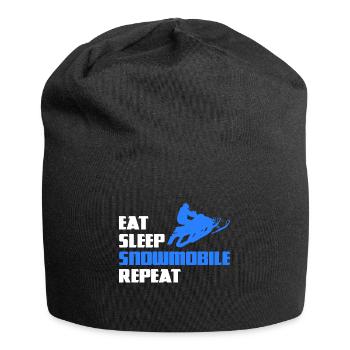 Snowmobile Snowmobile Winter Snowmobile - Jersey Beanie - black - Front