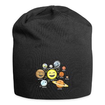 solar system - Jersey Beanie - black - Front