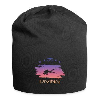 Tauchen Taucher diving tauchen Dive - Jersey-Beanie - Schwarz - Vorne