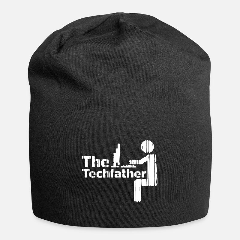 Informatik Papa - Jersey-Beanie - Schwarz