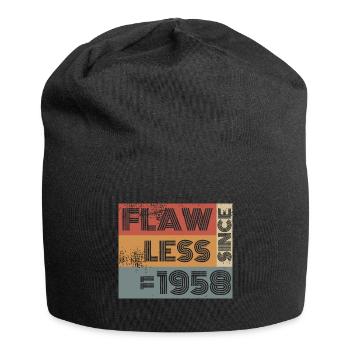 66e anniversaire Sans défaut depuis 11/1958 - Bonnet en jersey - noir - Devant