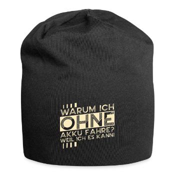 Fahrrad Rennrad Radsport Fahrradfahrer Spruch - Jersey-Beanie - Schwarz - Vorne
