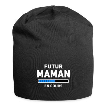 Futur Maman en cours W - Bonnet en jersey - noir - Devant
