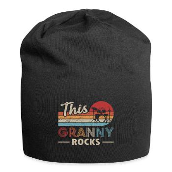 Cette grand-mère batteuse de Granny Rocks - Bonnet en jersey - noir - Devant
