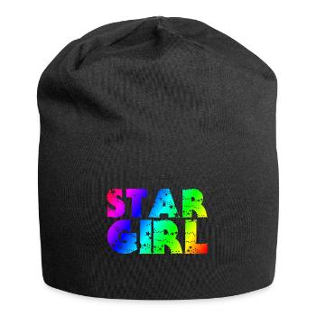 Star Girl | Women | Feminine | feministsich - Jersey Beanie - black - Front