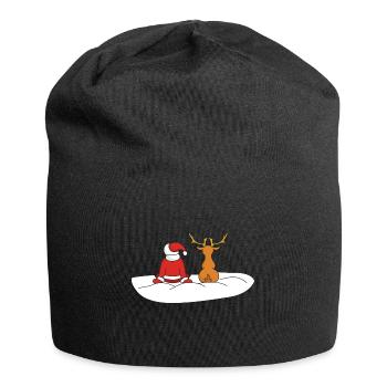 Noël drôle Noël Noël Noël - Bonnet en jersey - noir - Devant