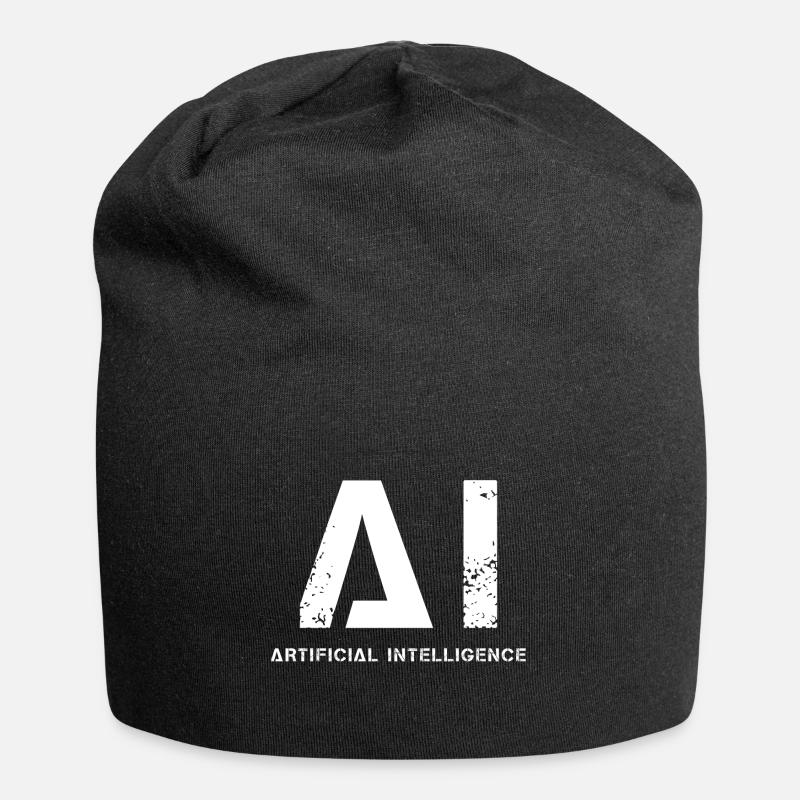 Künstliche Intelligenz - Jersey-Beanie - Schwarz