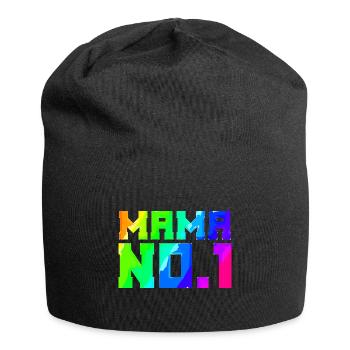 Mama No.1 | Mutter | Mama | Eltern | Frau - Jersey-Beanie - Schwarz - Vorne