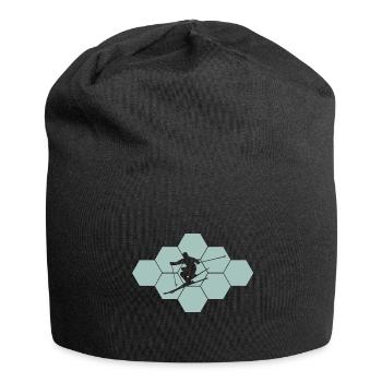 skiing ski skier - Jersey-Beanie - Schwarz - Vorne