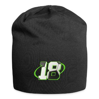 18 Geburtstag Fußball 18 Jahre Fußballer - Jersey-Beanie - Schwarz - Vorne