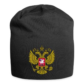 Manteau de bronzage Rossii Russie des bras - Bonnet en jersey - noir - Devant