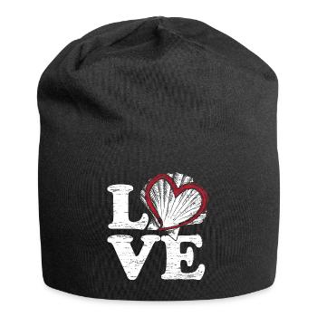 J’adore les coquillages - Bonnet en jersey - noir - Devant