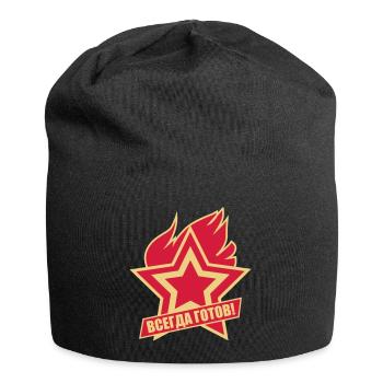 223 Pionier Stern Immer Bereit Russisch Russland - Jersey-Beanie - Schwarz - Vorne