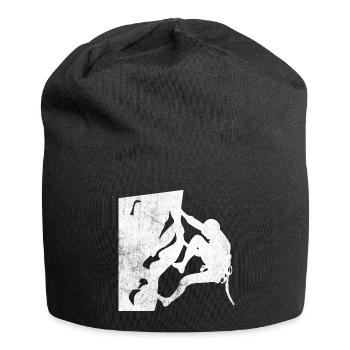 Klettern - Jersey-Beanie - Schwarz - Vorne