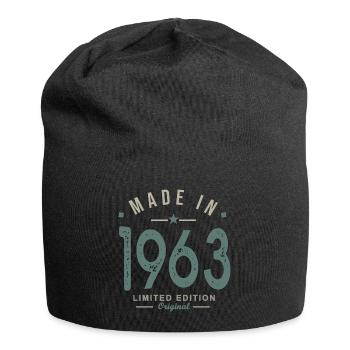 made in 1963 anniversaire 59 ans cadeau humour - Bonnet en jersey - noir - Devant