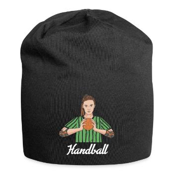Joueur de handball Handball Outfit Handball Joueur de handball - Bonnet en jersey - noir - Devant