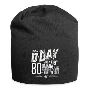 D Day at Omaha Beach 80th 2024 - Bonnet en jersey - noir - Devant