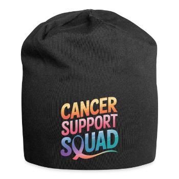 Cancer Awareness Cancer Breast Cancer - Jersey Beanie - black - Front
