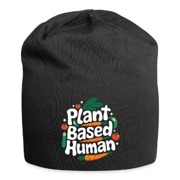 Végétarien Végétalien Végétarien Végétarien - Bonnet en jersey - noir - Devant