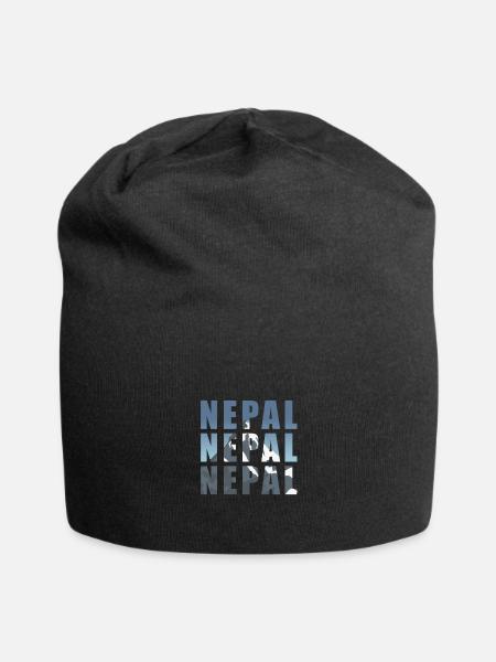 Nepal Mount Everest - Jersey-Beanie - Schwarz
