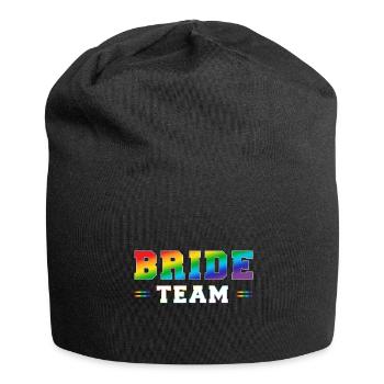 Brautteam Regenbogen W - Jersey-Beanie - Schwarz - Vorne
