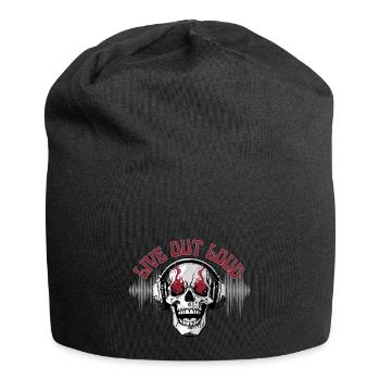LIVE OUT LOUD - Jersey-Beanie - Schwarz - Vorne