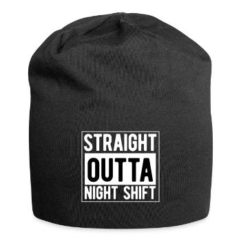 Quart de nuit directement à partir du quart de nuit - Bonnet en jersey - noir - Devant