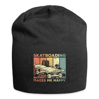Skate skate skate - Bonnet en jersey - noir - Devant