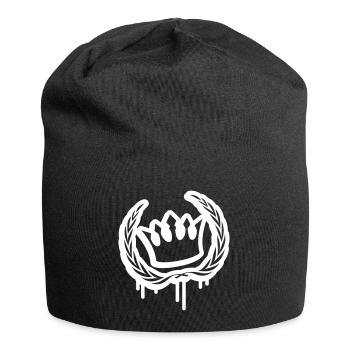 krone kranz - Jersey-Beanie - Schwarz - Vorne