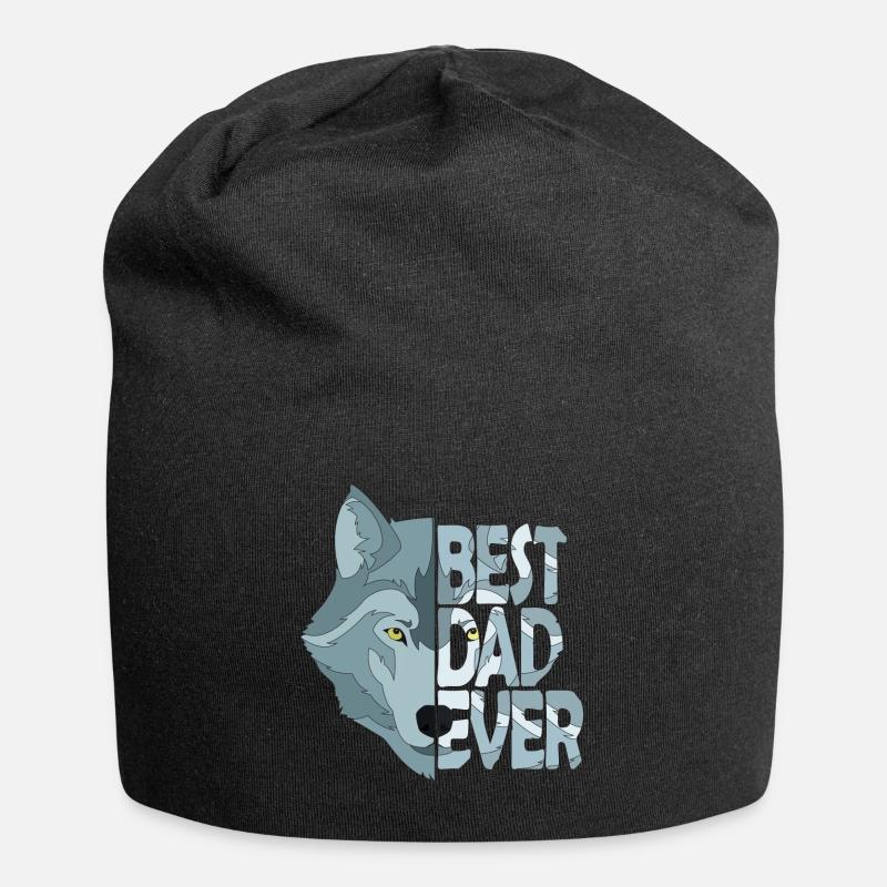 Bester Vater aller Zeiten - Jersey-Beanie - Schwarz