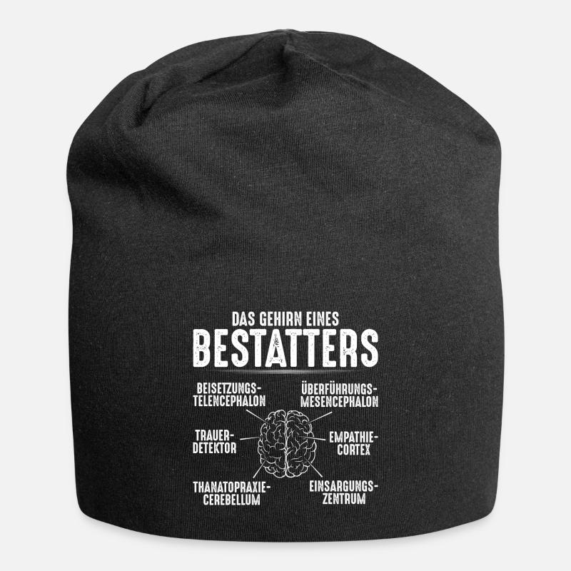 Bestatter Totengräber Leichenbestatter Mortician - Jersey-Beanie - Schwarz