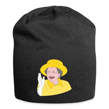 Elisabeth II. - 70. Thronjubiläum - Design Shirt - Jersey-Beanie - Schwarz - Vorne