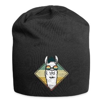 Lama Llama Alpaga - Bonnet en jersey - noir - Devant