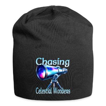 À la poursuite des merveilles célestes - Bonnet en jersey - noir - Devant
